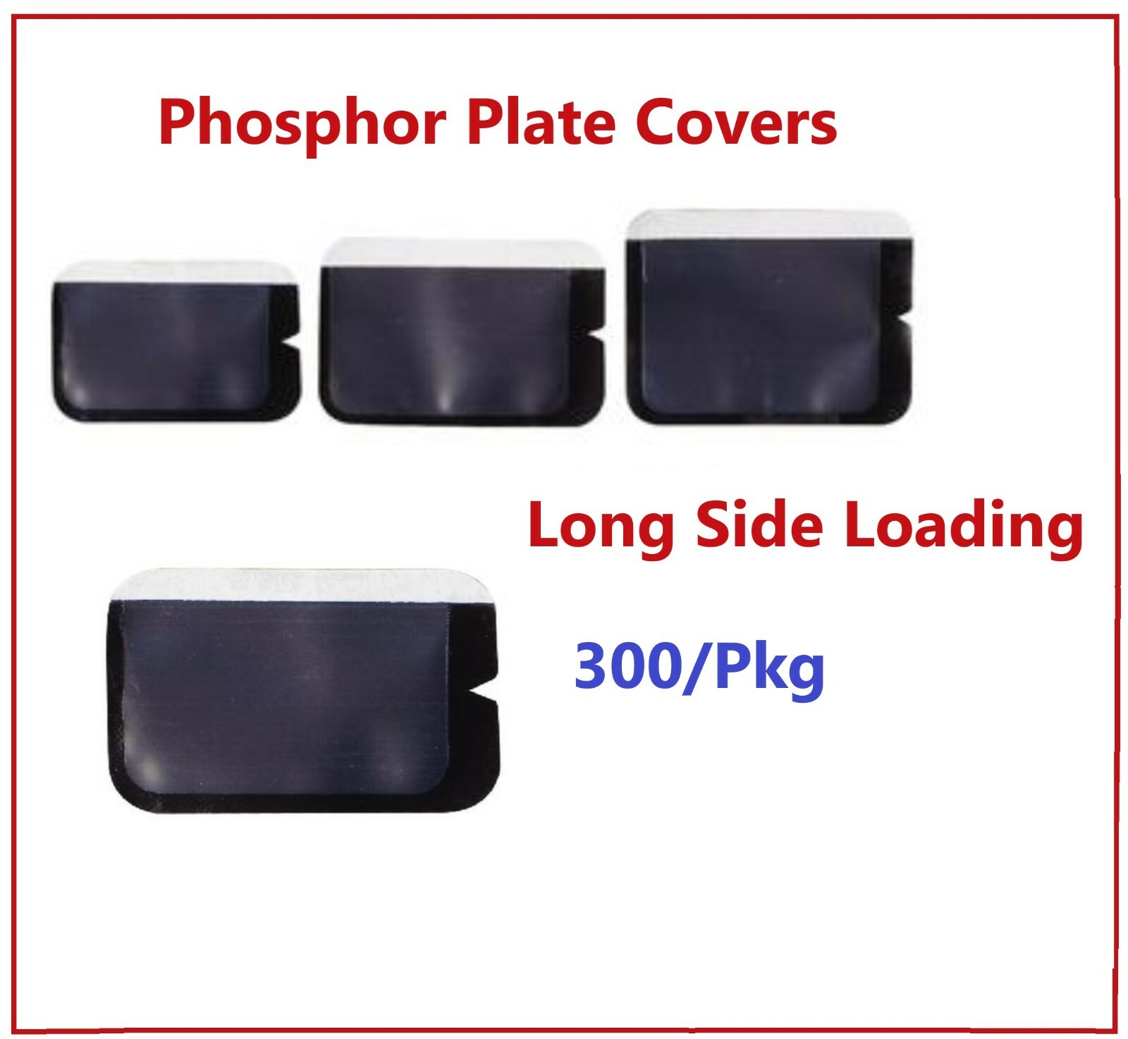 Long Barrier Envelopes for Phosphor Plate Dental ALL SIZES Size 1, 2, 3, 300/Pk