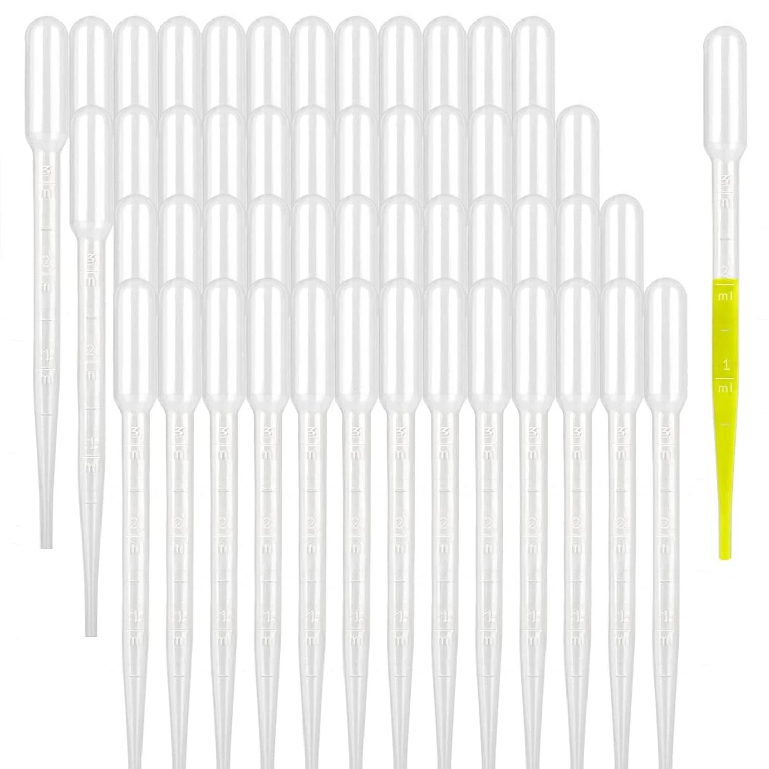 3ML Transfer Pipettes Disposable Plastic Droppers 100 200 500PCS for Resin