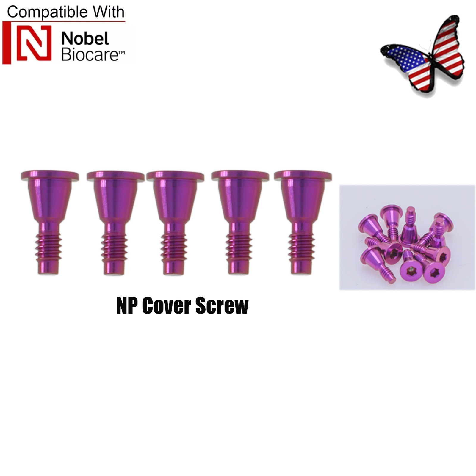 US Dental Cover Screw For Nobel Biocare NP RP Implant Conical Connection Healing
