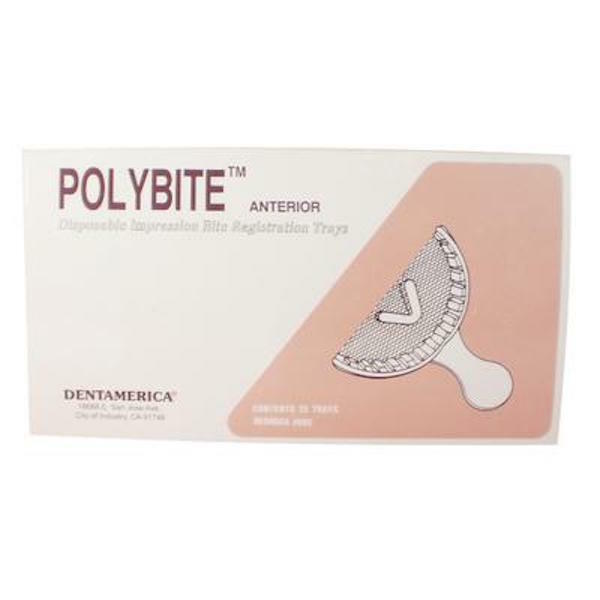 35pcs DentAmerica Polybite Disposable Impression Bite Trays–Anterior
