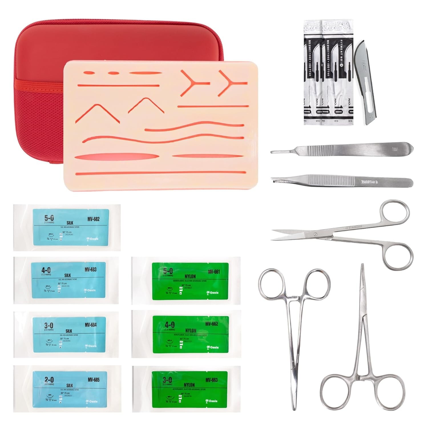 Variety Suture Complete Kit for Training & Practice (31 Pieces)