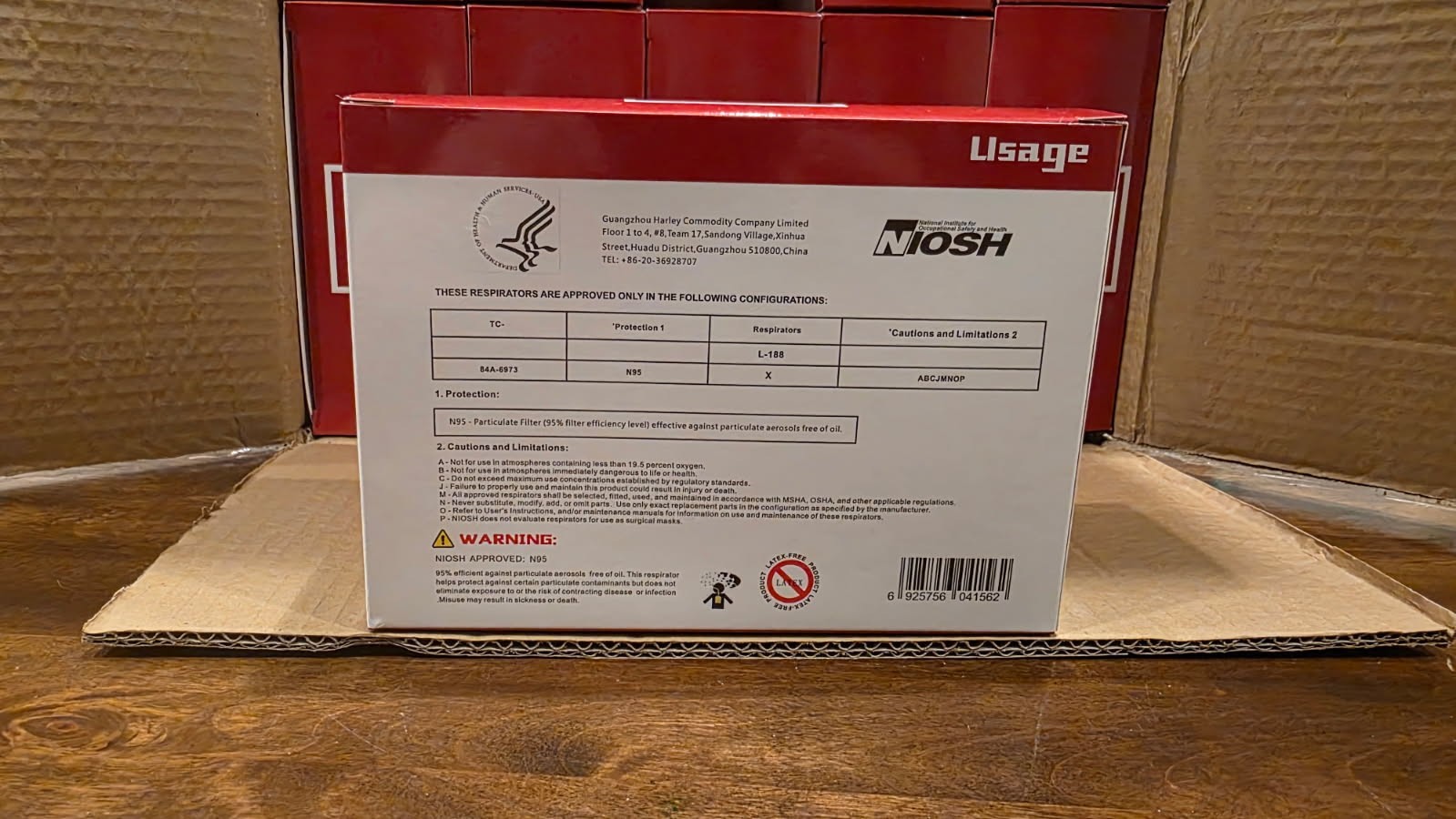 Case of N95 Respirator Masks with NIOSH Approval -400 per case