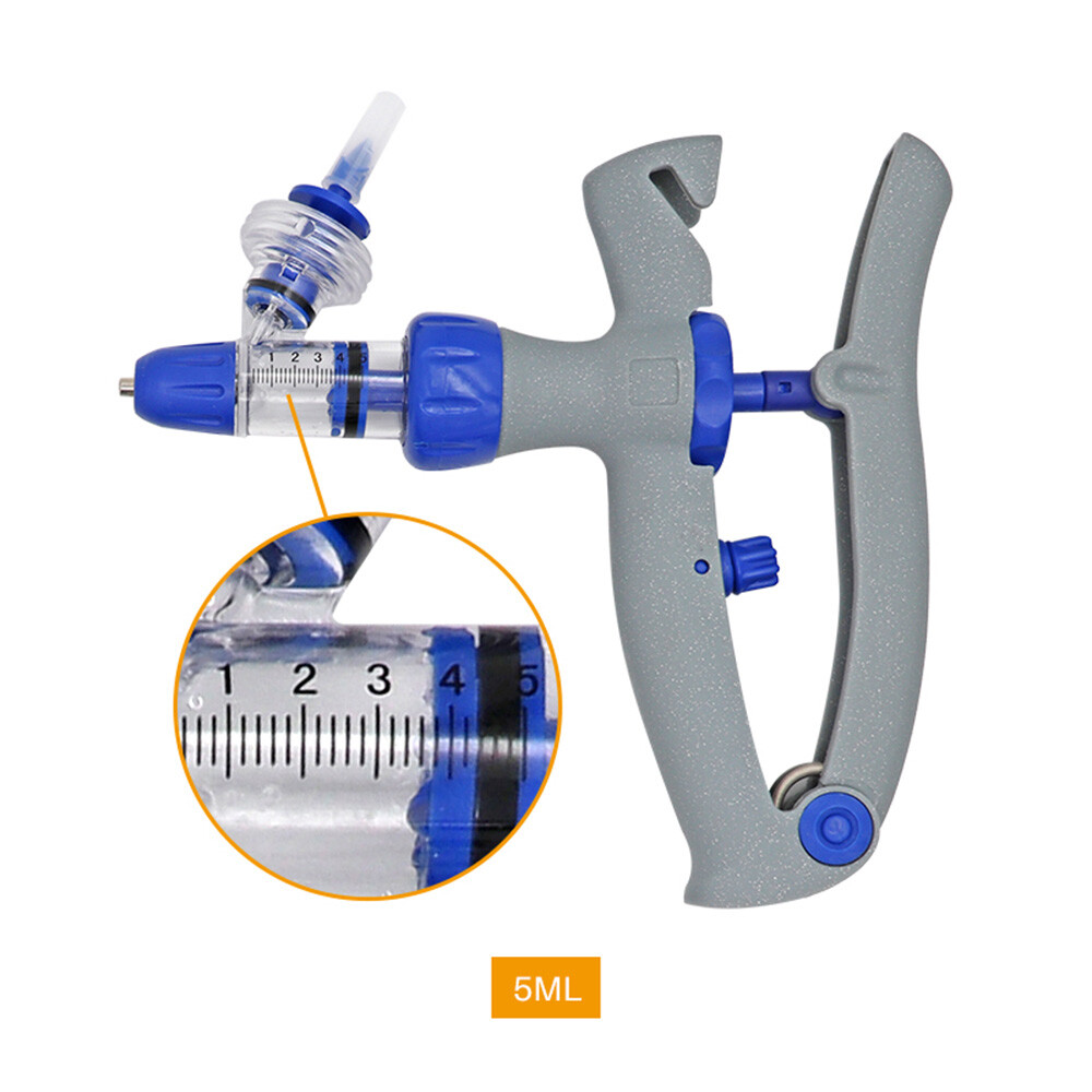 5ml Syringe Veterinary Injector Vaccine Poultry Adjustable Automatic Chicken Pig
