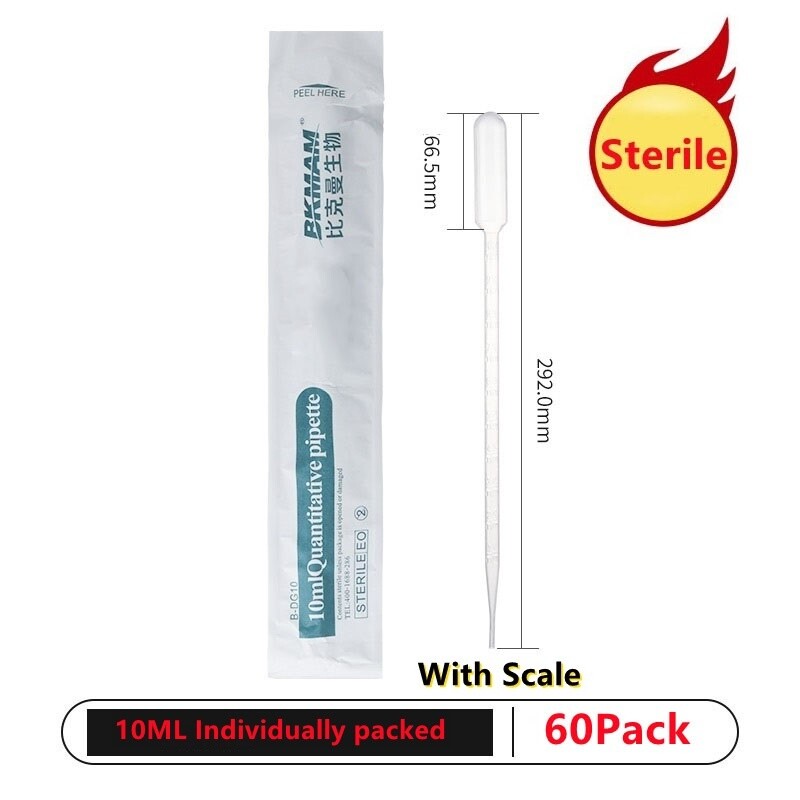 Sterile Individually Packed Plastic Transfer Pipette Dropper 1/2/3/5/10ml Multi