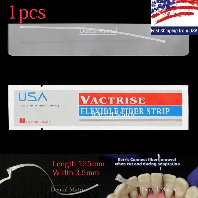 Dental Composite Flexible Fiber Strip Ribbond Ribbon Glass Fiber Splint 125*3.5