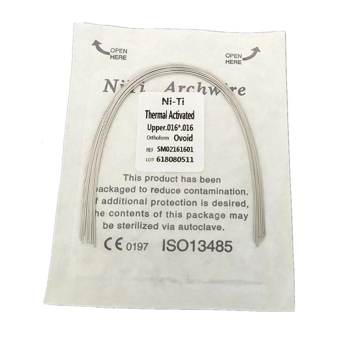 10 Pcs/Pack Orthodontic Dental Niti Rectangular Thermal Activated Arch Wire