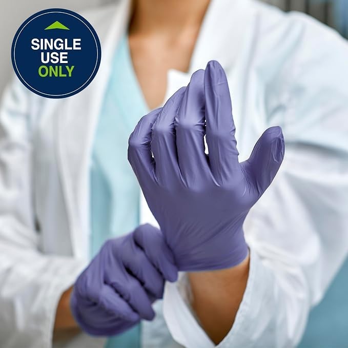 10 Boxes – HALYARD SKYBREEZ Powder Free Nitrile Exam Gloves – Sizes: S, M, L, XL