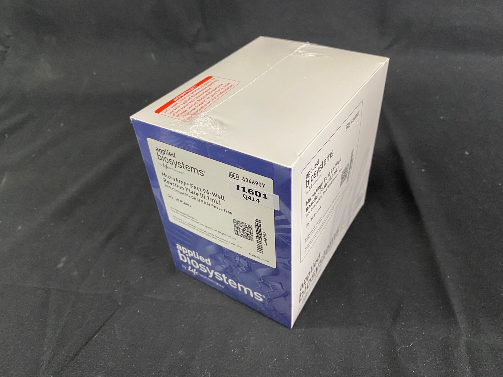 APPLIED BIOSYSTEMS 0.1 mL Fast Optical 96-Well Reaction Plate 4346907 (10/cs)