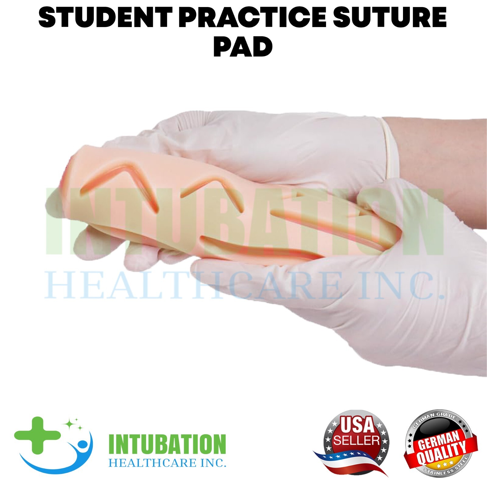 Suture Practice Pad 3 Layer Silicone Skin Kit Pre Cut Wounds Student Suture Pad