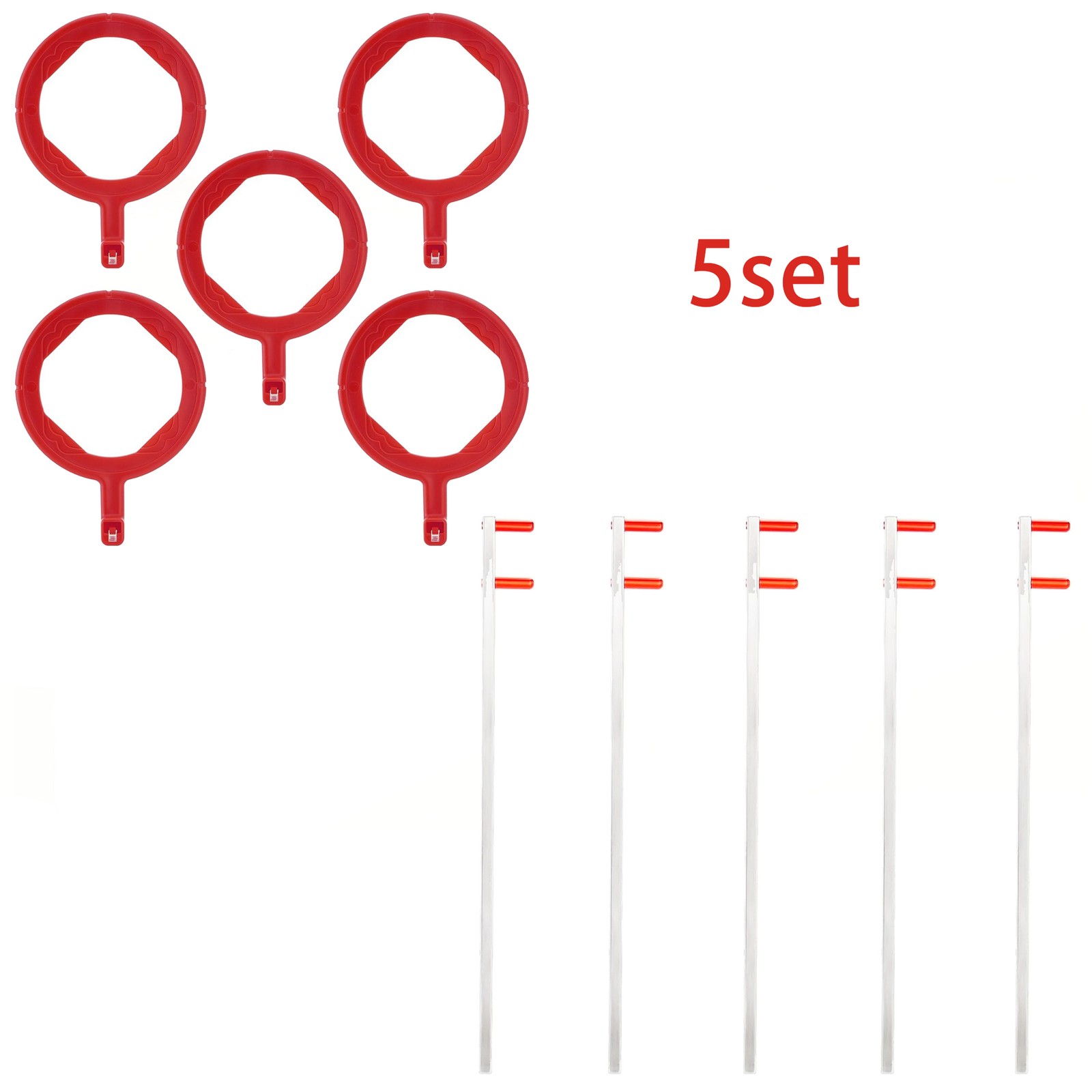 5Set Dental Sensor Holder Dental X-Ray Positioning Aiming Ring Bitewing/Anterior