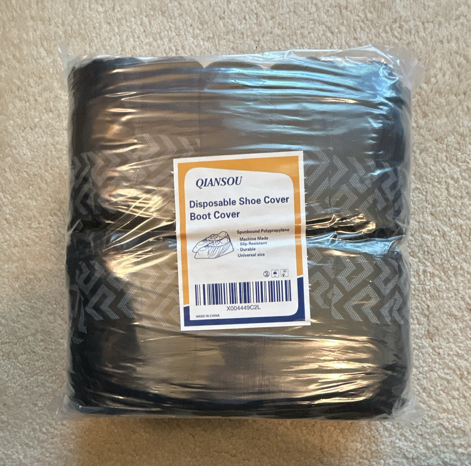 QIANSOU Disposable Shoe Cover Boot Cover Black Emergency Medicine MPN X004449C2L