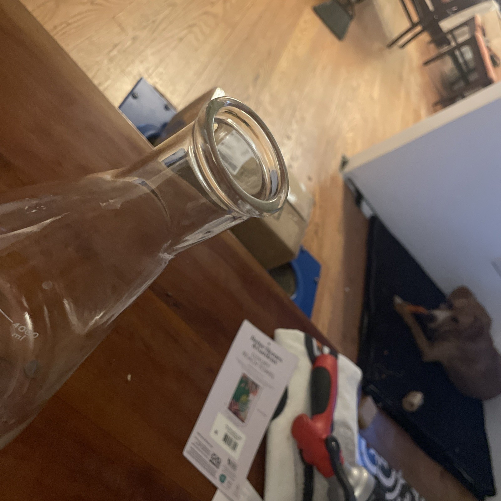 KIMAX 4000mL 4L Glass Graduated Heavy Duty Rim Erlenmeyer Flask 26500 FREE SHIP