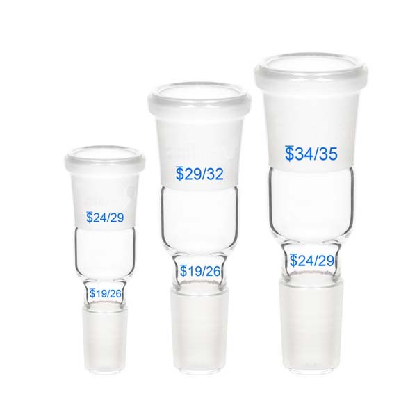 Glass Adapter 14-50# Female Standard Joint to 50-14# Male Connector Labware