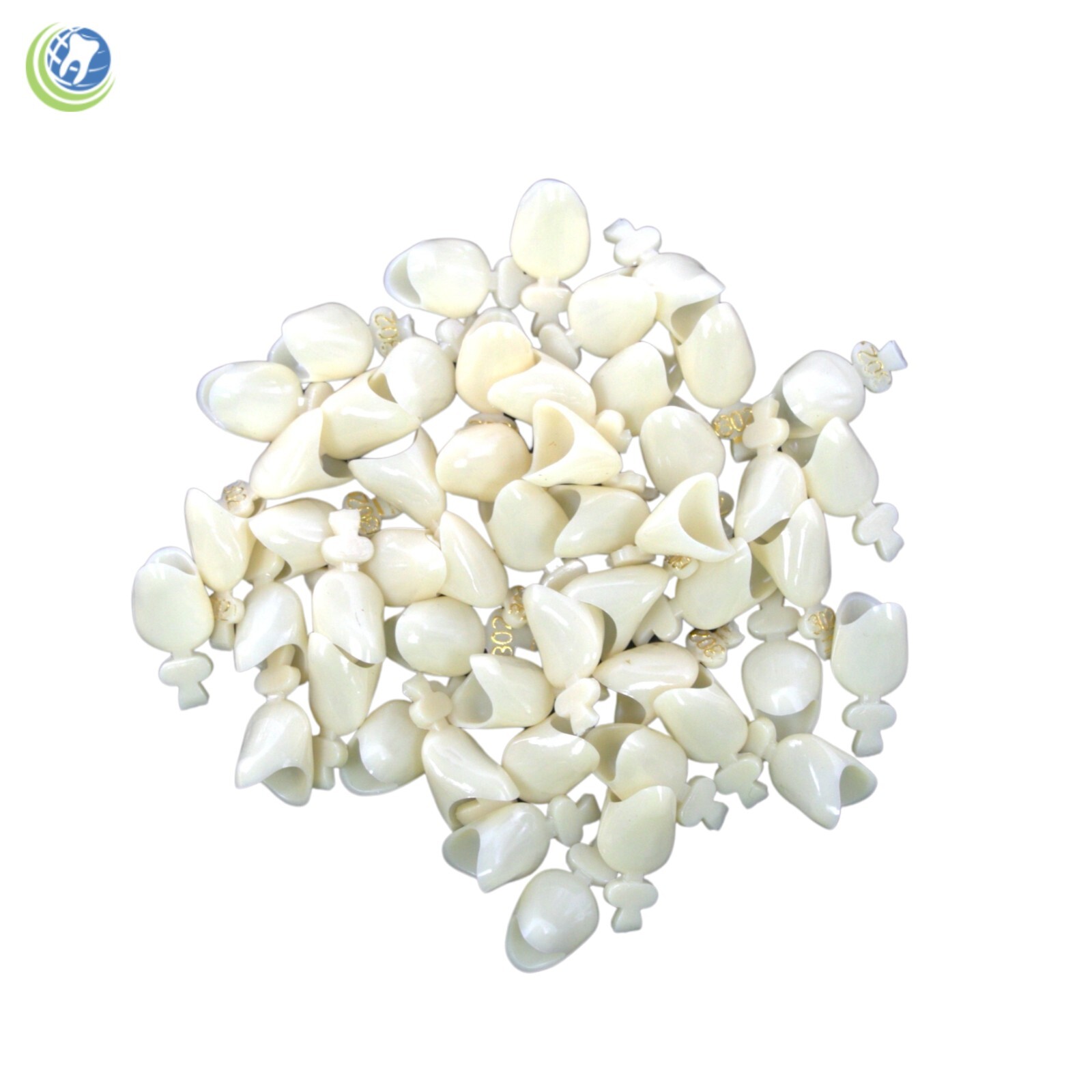 DENTAL POLYCARBONATE TEMPORARY CROWNS BULK BAGS OF 50 UNITS A2 – CHOOSE NUMBER