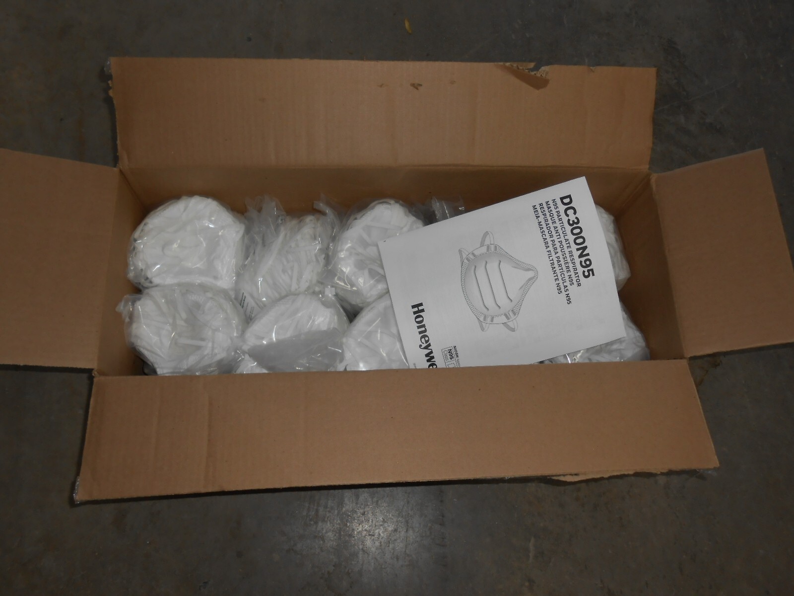 200 Honeywell N95 DC300N95B Respirator Particle Masks Disposable NIOSH