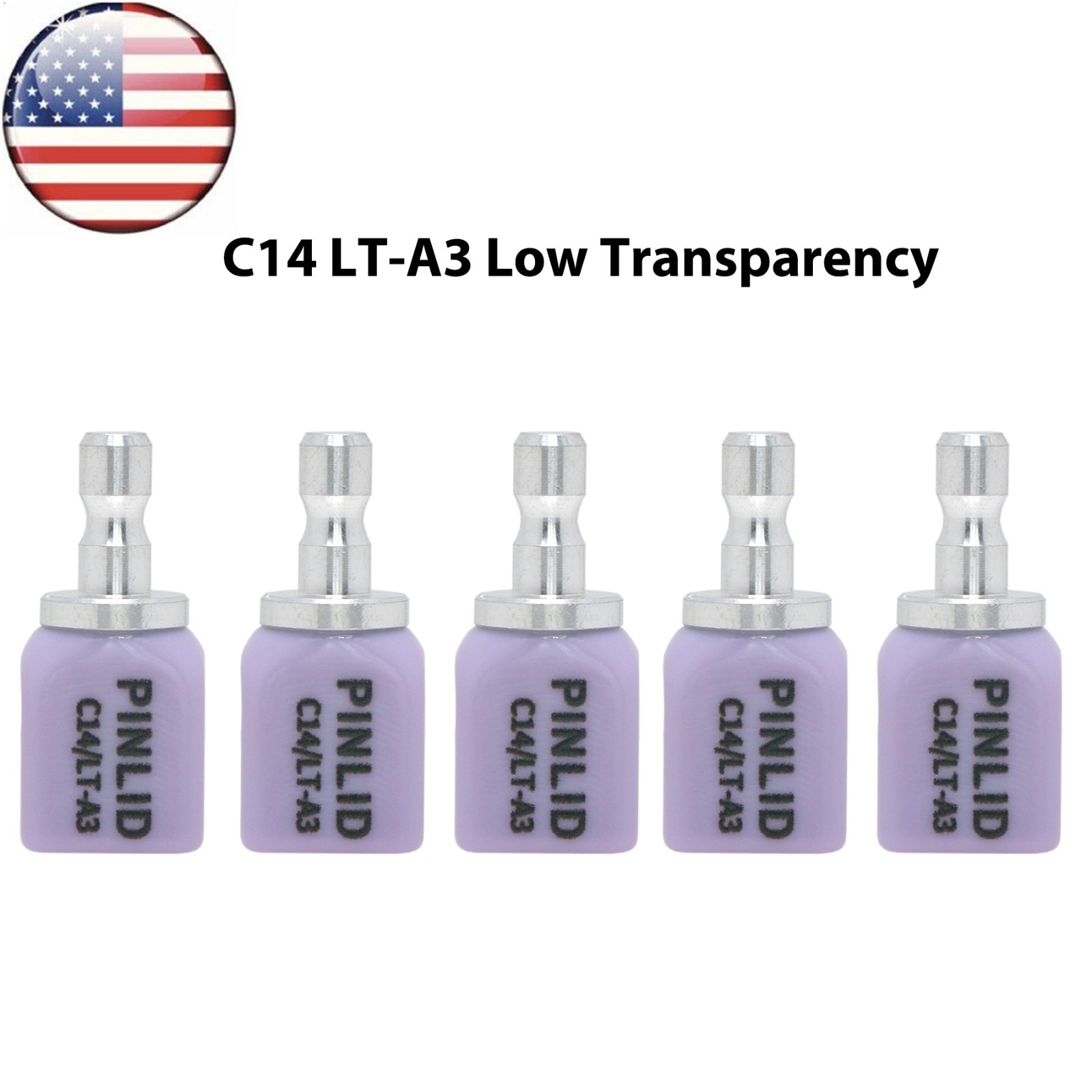 US C14 HT/LT Dental Emax Glass Ceramic Blocks Lithium Disilicate CAD/CAM CEREC
