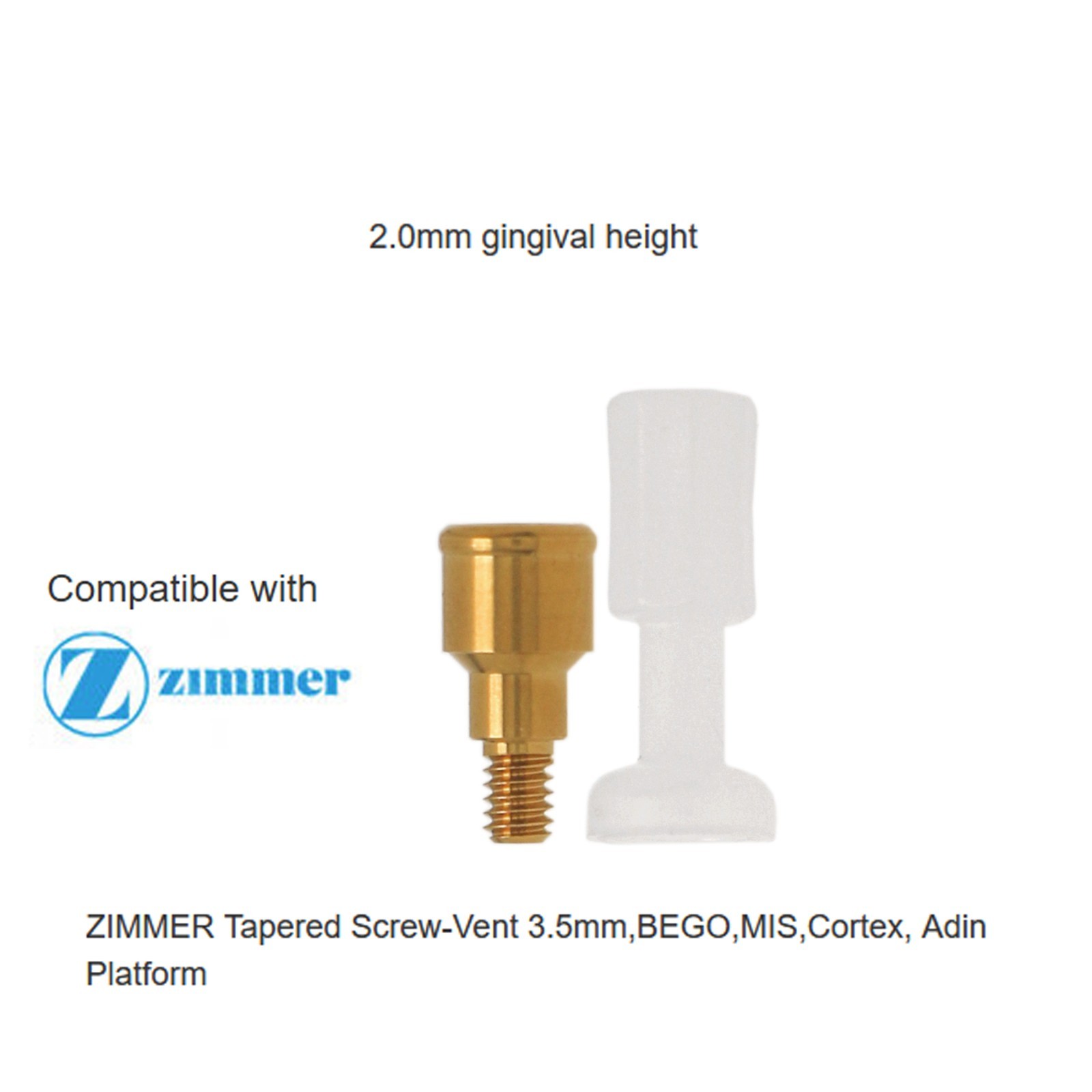 1Pcs Implant Removable Locat0r Abutment Diameter Ø3.5mm/4.5mm,For Zimmer MIS