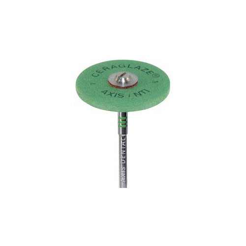 Axis Dental P301 NTI Ceraglaze Porcelain Polisher Wheel HP Green