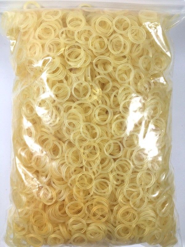 Dental Orthodontic Invisible Elastics Rubber Band Ties Yellow Bands 5000pcs/Bag