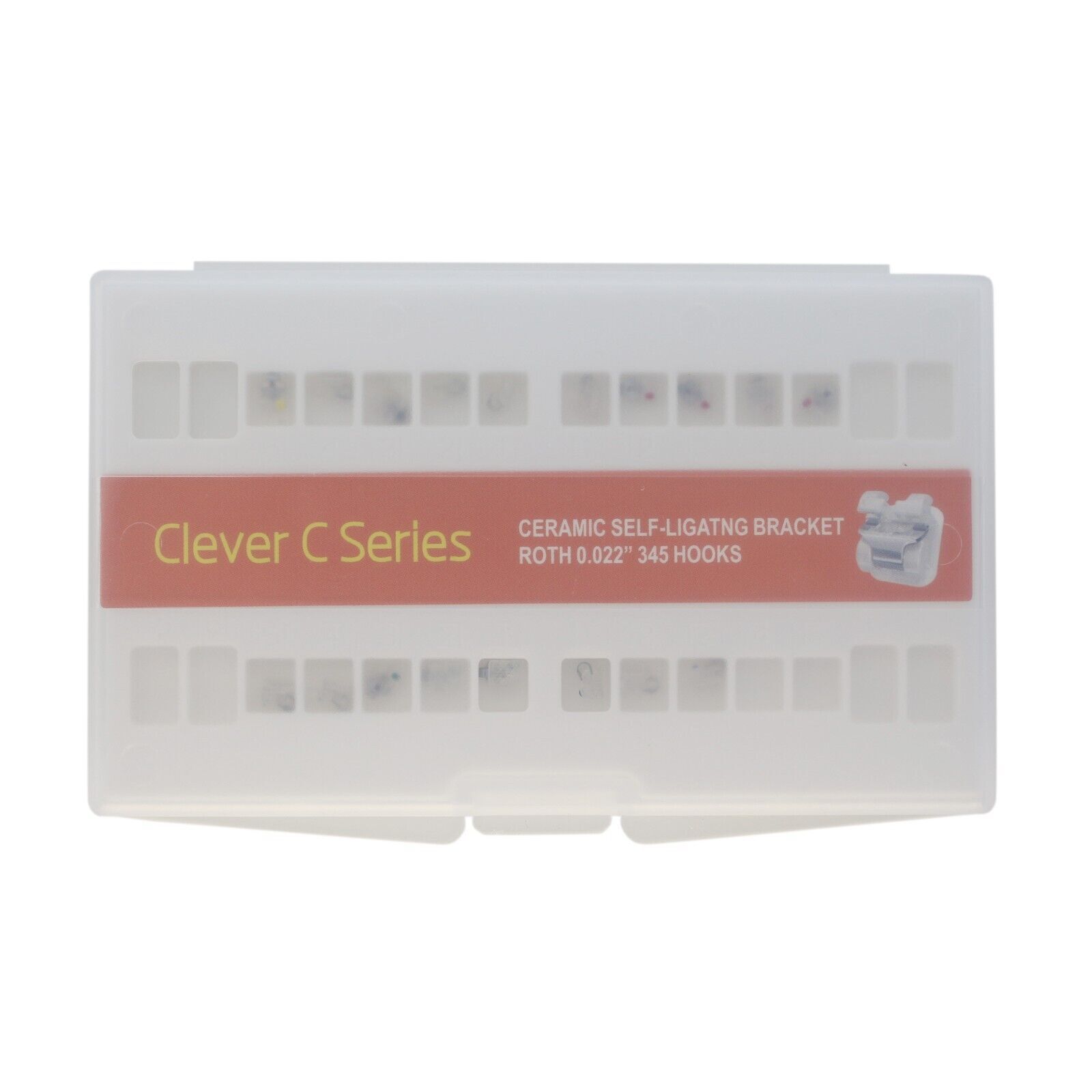 Empower Clear Orthodontic Self Ligating Bracket Ceramic Clear Roth 0.022 345w/h