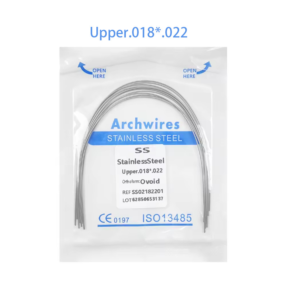 Dental Orthodontic Stainless Steel Wire Rectangular Arch Wires Ovoid 10pcs/pack