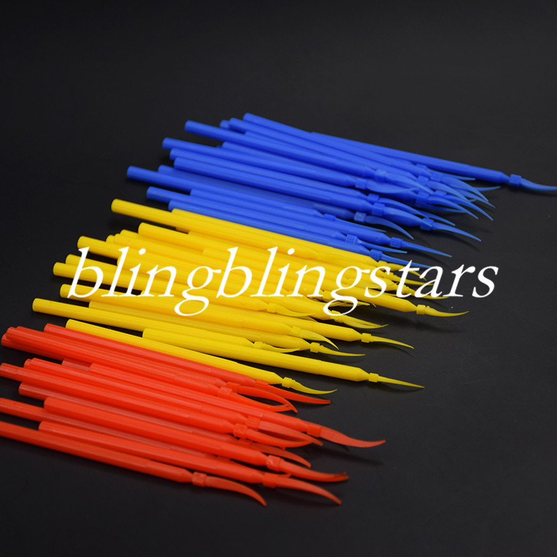 Dental Integrated Interdental Plastic Wedges With Long Handle Poly 3 Sizes