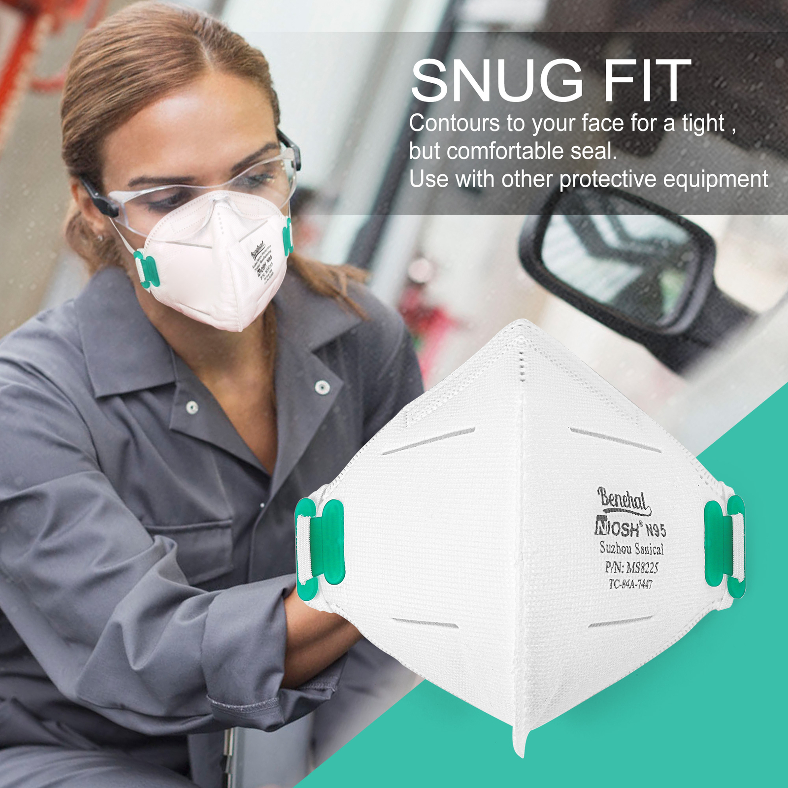 NIOSH Approved N95 Mask Particulate Respirators Individually Wrapped Universal