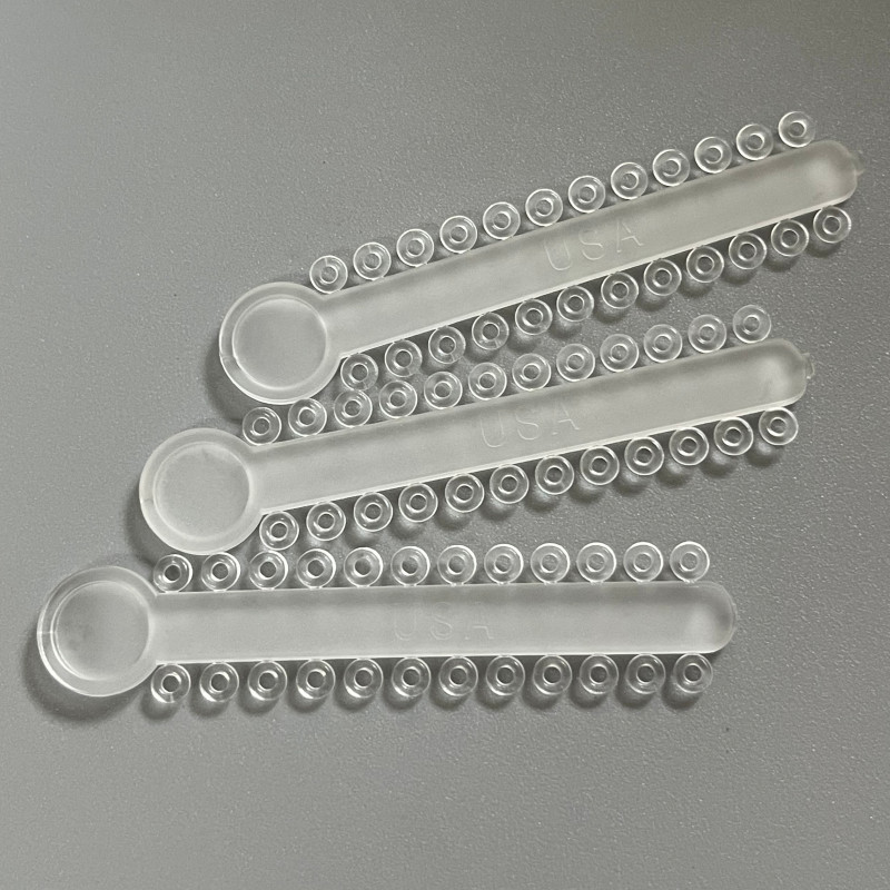 Dental Elastic Ligature Ties 1008pcs/pack Orthodontic Rubber Bands O Rings Clear