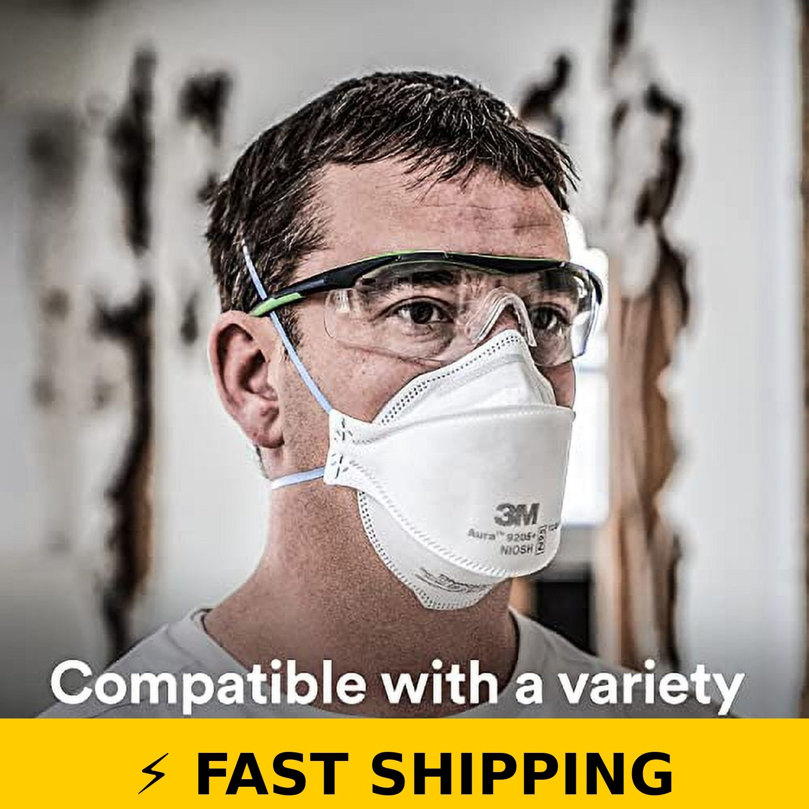 3M 9205+ Aura N95 Respirator – NIOSH Approved