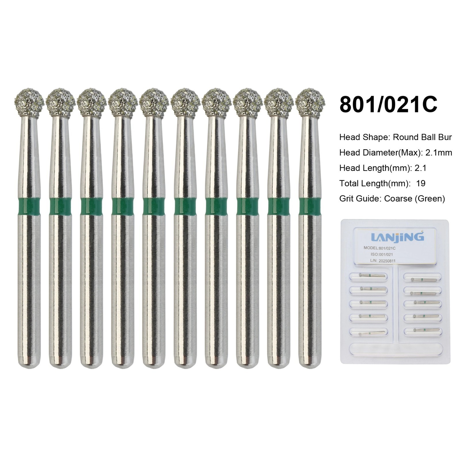 Dental Round Diamond Bur FG Pear Round End Taper Football Egg Barrel High Speed
