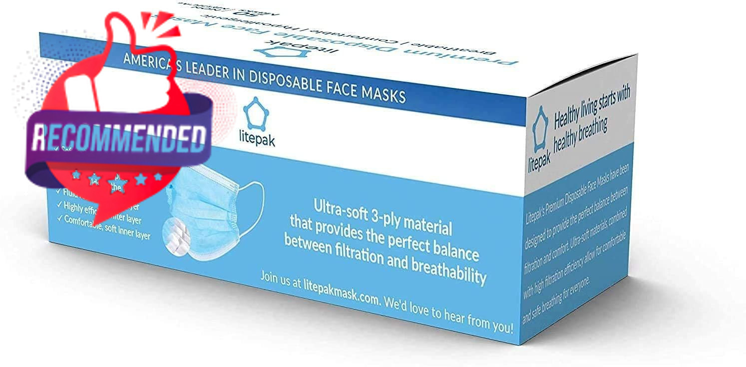 2000pcs Disposable Face Masks Black 3-ply Adult Mask Nose Wire Protection