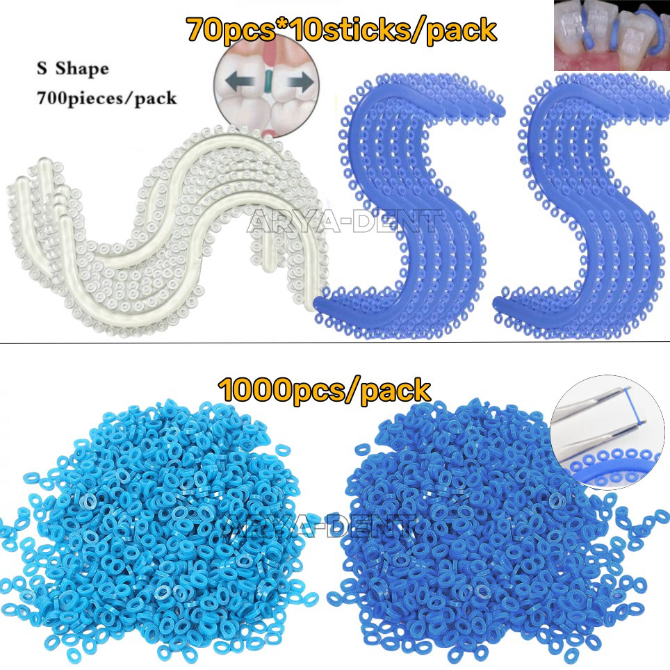 Dental Ortho Separator Spacers Elastic Teeth Ligature Ties Placing Pliers Forcep