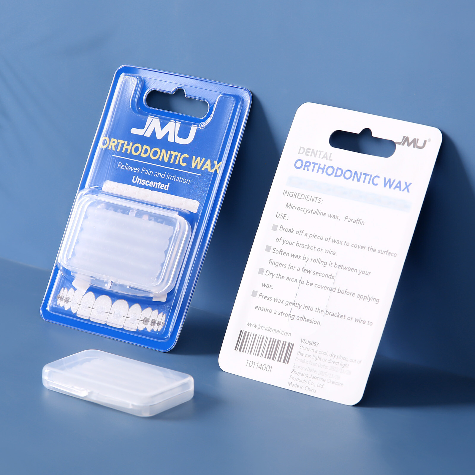 JMU Dental Oral Orthodontics Wax For Braces 50 Blocks Fruit Scent /Unscented