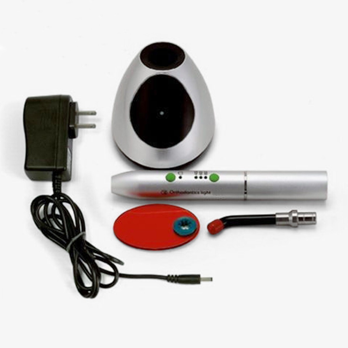 AZDENT Dental Wireless LED Curing Light Resin Cure Lamp 2700mw/c㎡ Silver
