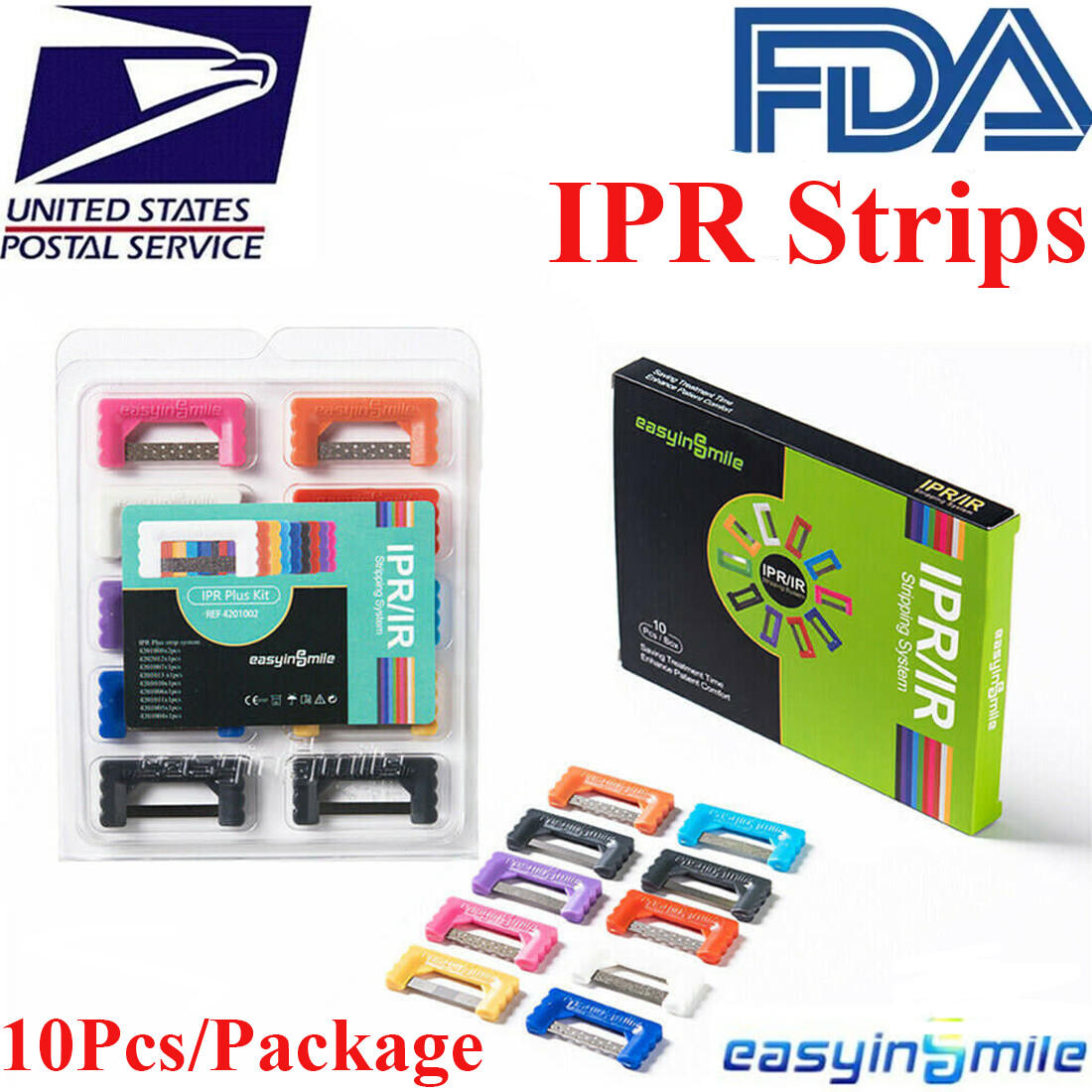 9sizes Dental Orthodontic IPR Strip Reusable Interproximal Reduction Quick Saws