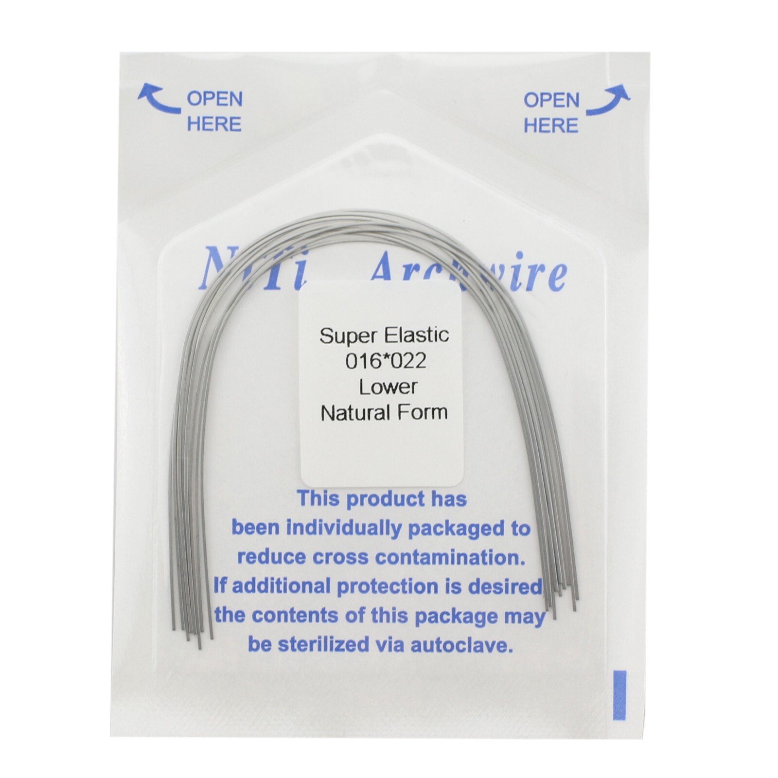 Dental Orthodontic Arch Wire Niti Natural Form Round Rectangular Super Elastic