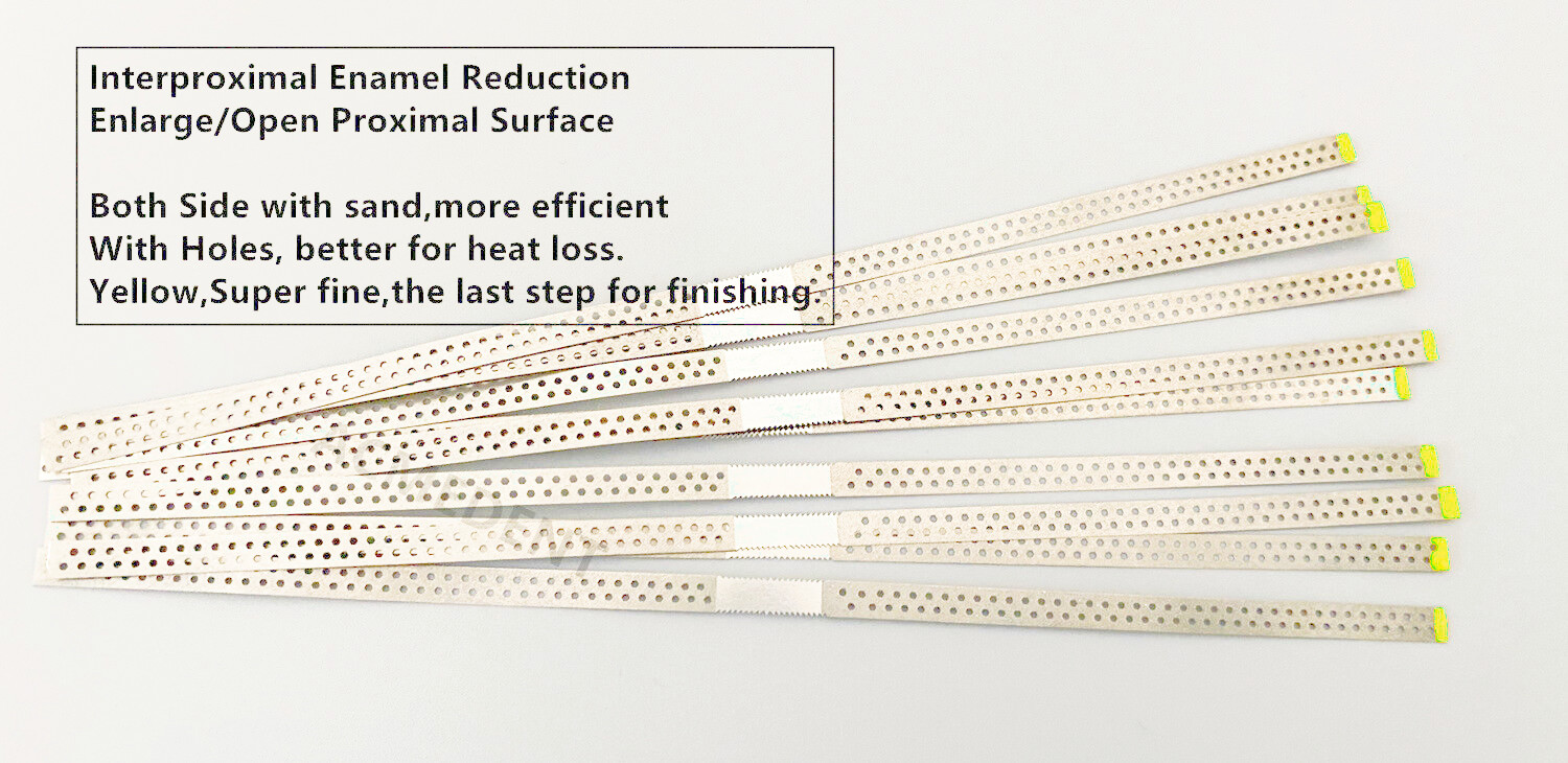 Dental Saw Diamond Polishing Finishing Strips Orthodontic IPR Strip Fine Medium