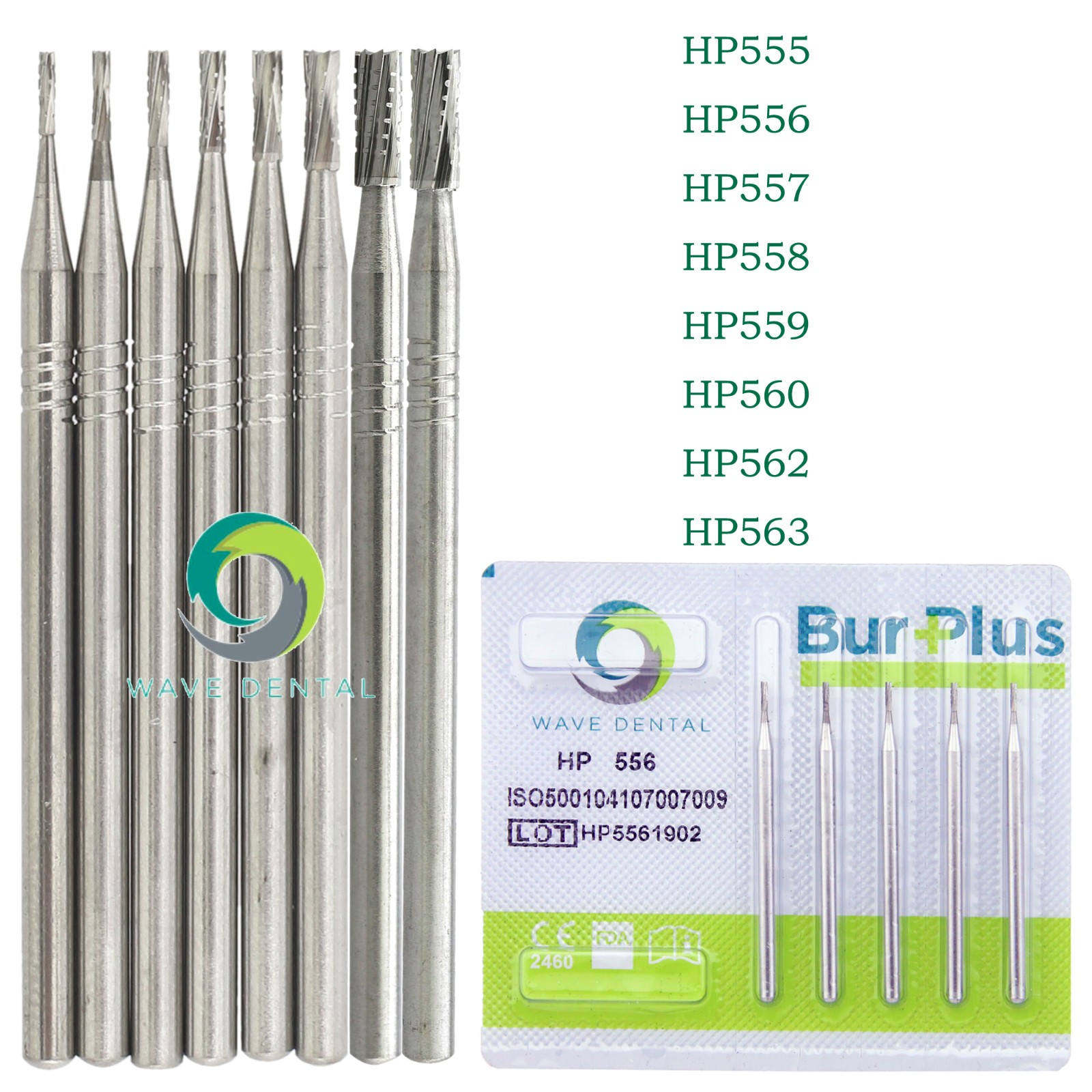 Wave Dental Surgical Straight Handpiece Burs Carbide Bur 44.5mm HP #1/4 557 702L