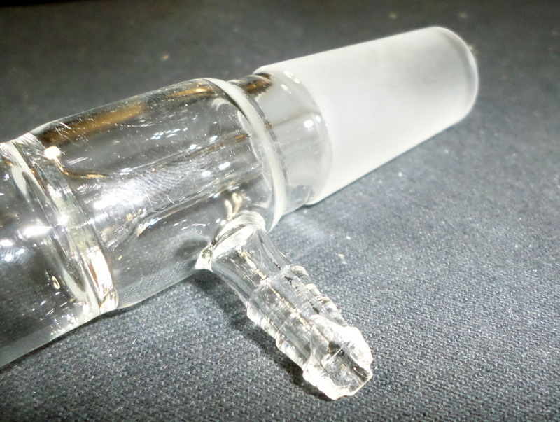 Chemglass 31mm ID Flange 24/40 Vacuum Filtration Adapter #3 Pluro Stopper, Chip