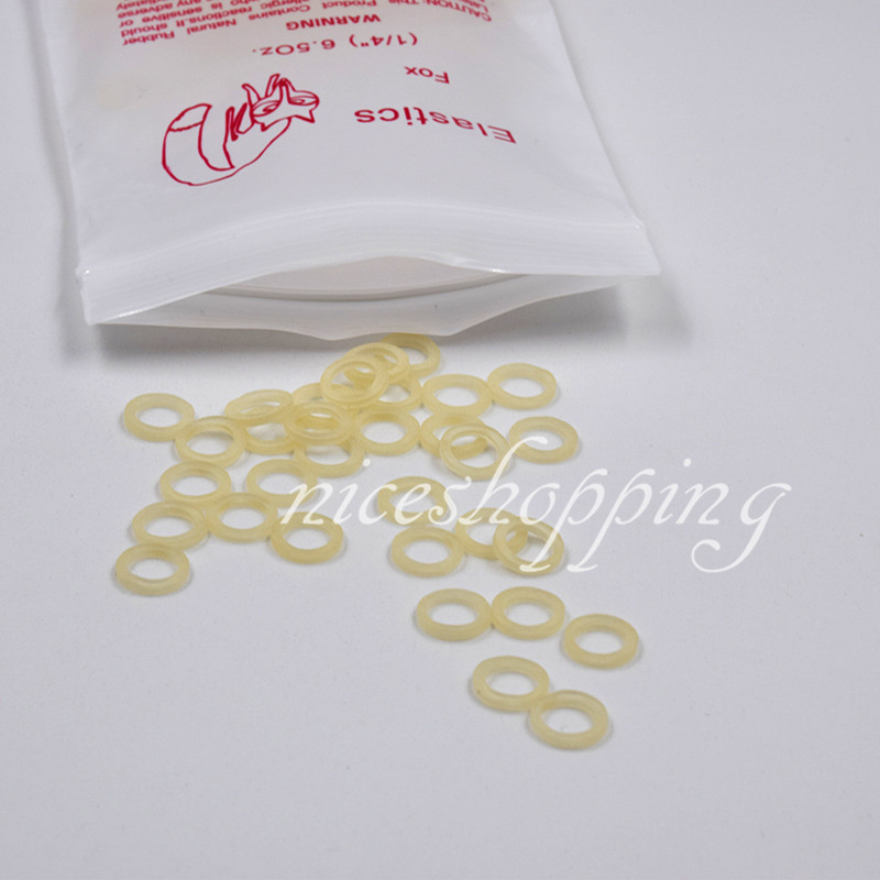 50 Packs Dental Orthodontic Elastic Rubber Bands 1/4” Fox 6.5 oz ZOO Fox