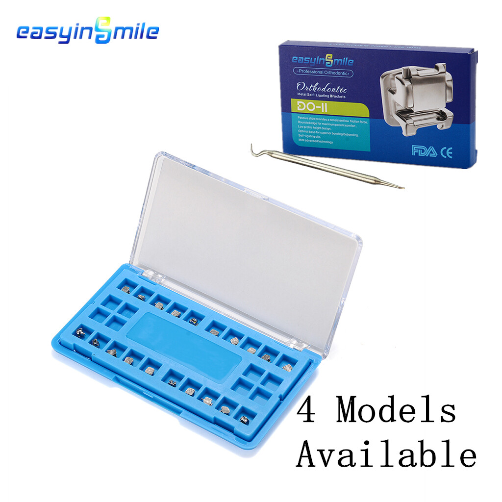 EASYINSMILE Dental Brackets Orthodontic Self-ligating 022 3 MBT/Roth Mini Braces
