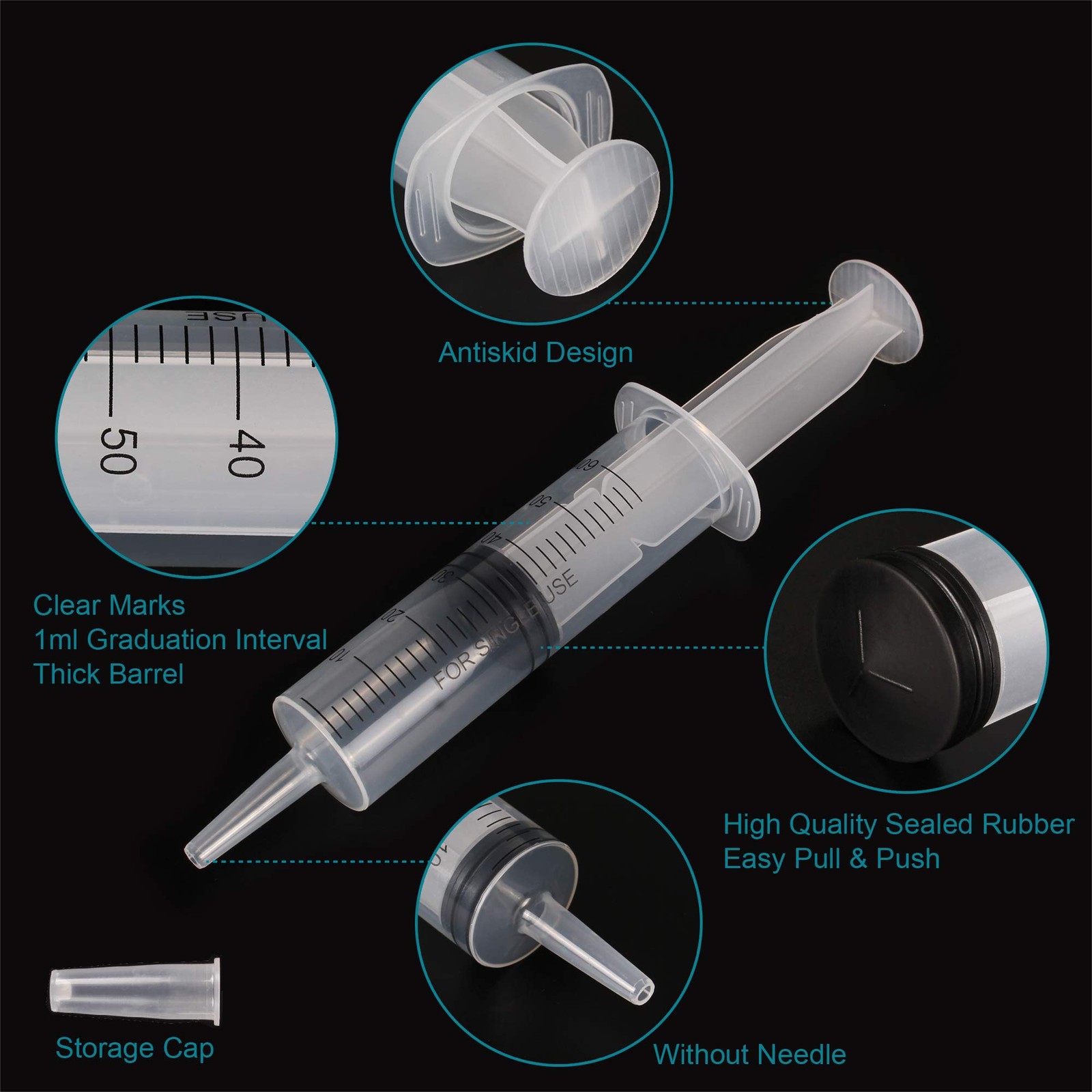 60ml + 20ml Syringe for Liquid set – Syringes without Needle 20+60ML, 20+60ml