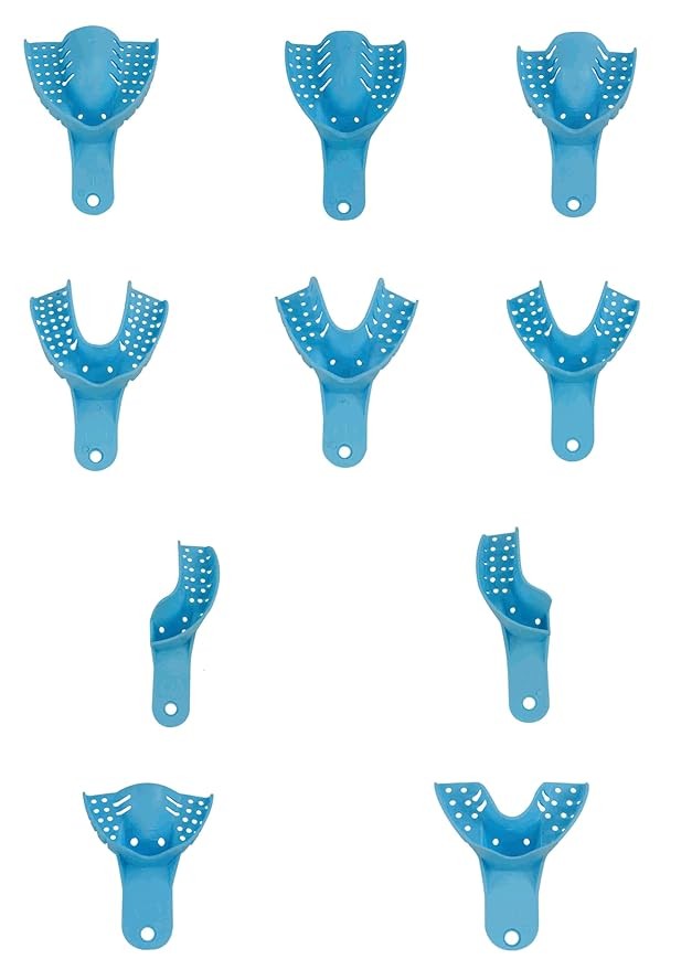 Dentosmile Autoclavable Dental Impression Trays Pack of 10 Pcs (Made in India)