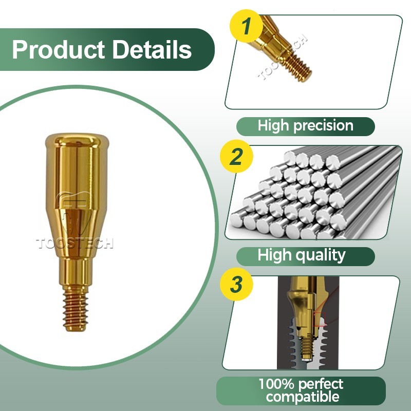 Locator abutment overdenture attachment kit fits to ICX D3.7mm GH1~5mm