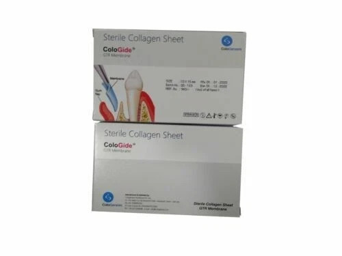 SIZES & PACKS AVAILBLE Dental COLO GIDE Sterile Collagen Sheet GTR Membrane FAFS