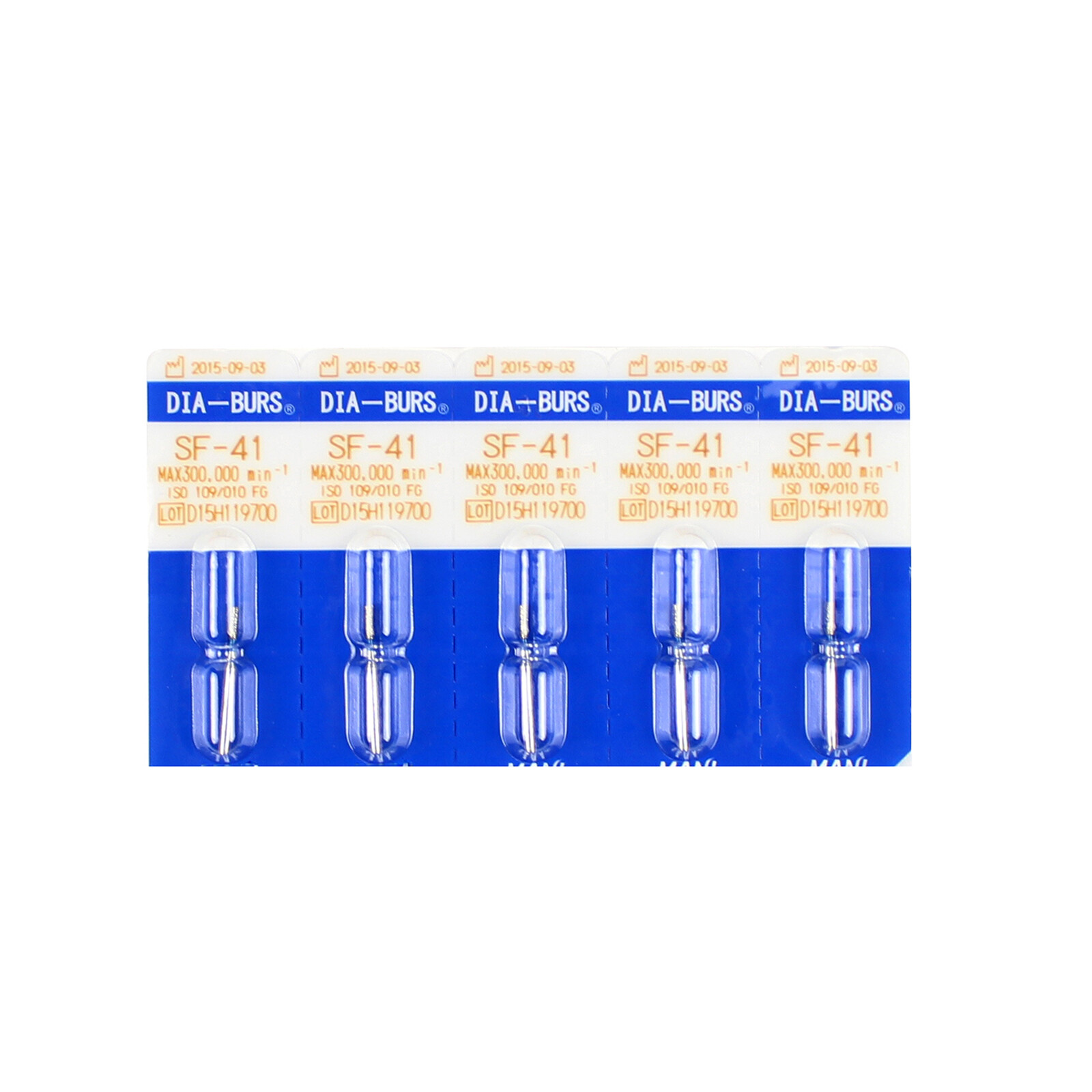 10 Pcs Dental Diamond Bur SF-41 High Speed Handpiece for Teeth Polishing