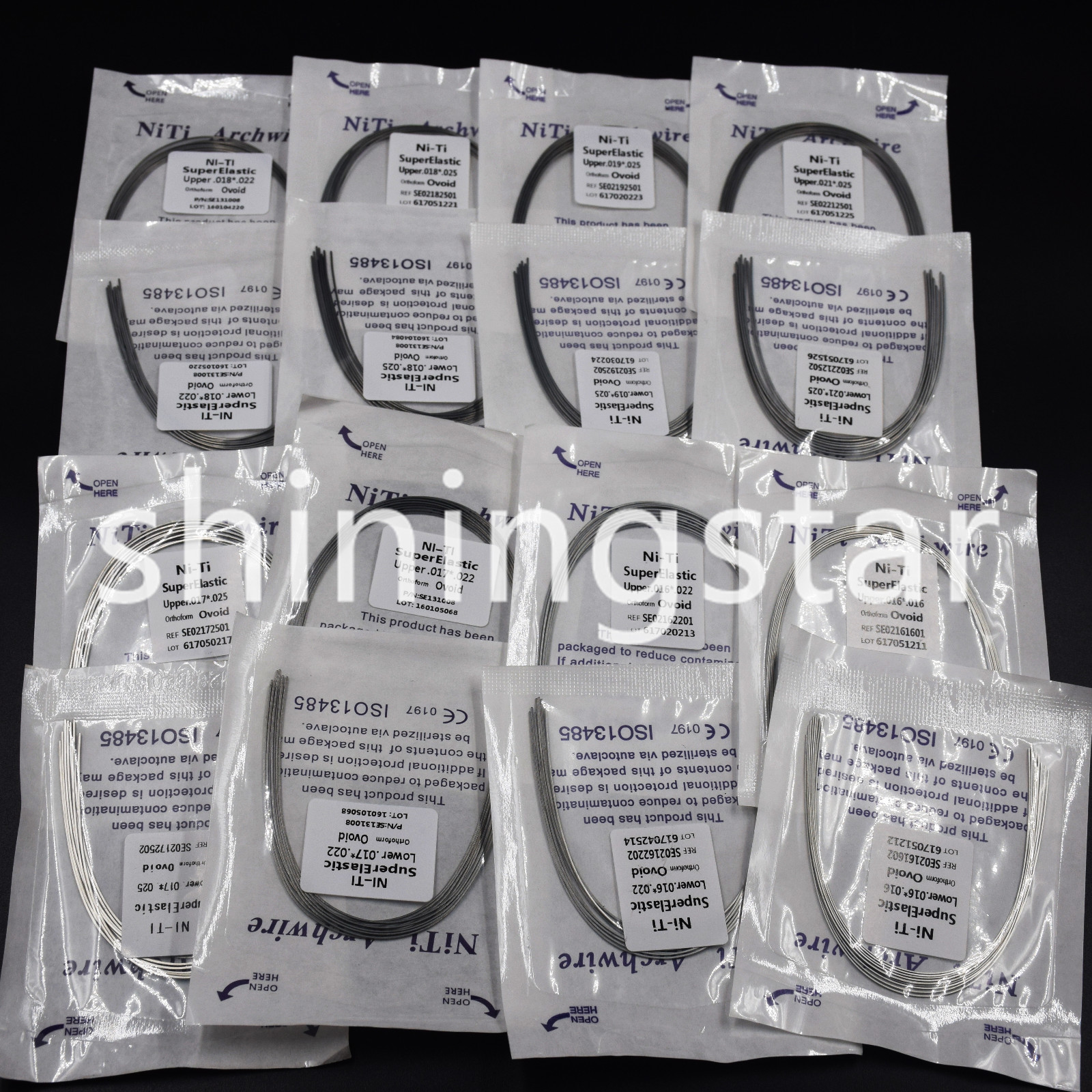 10 Pcs All Size Dental Orthodontic Super Elastic NITI Arch Wires Rectangular