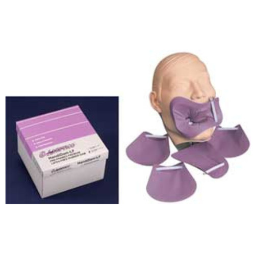 HandiDam Pre-Framed Latex-free Rubber Dam, Mauve Heavy, 20 Pack