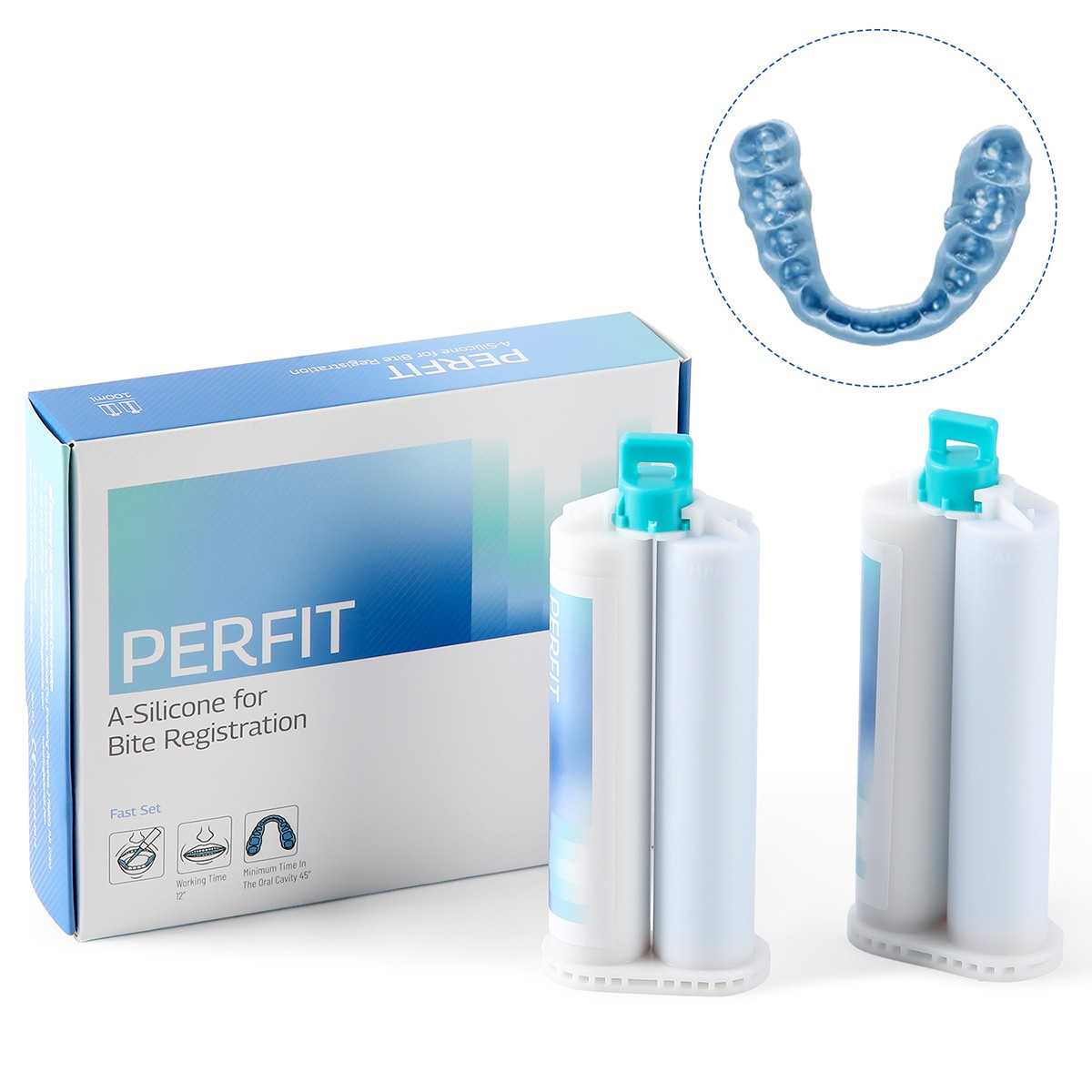 Silicone dental A para el material de registro mordedura Mezcla/Conjunto rápido