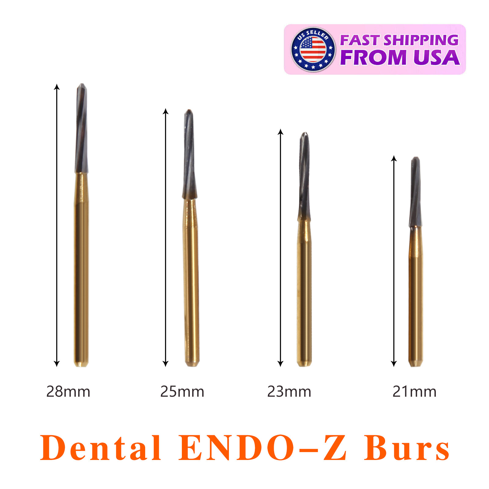 5pcs/1 box Dental Endo-Z Surgical Tungsten Steel Carbide Cutters Burs Drills